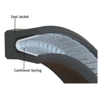 CANTILEVER SPRING ENERGIZED PISTON SEAL